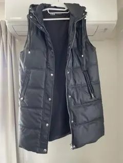 フード付き ダウンベスト　ZARA