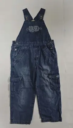 デニム ロンパース