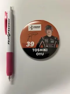 【非売品】缶バッジ 39号車 大湯都史樹選手 スーパーフォーミュラ おまけあり