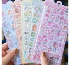 ぷくぷくシール 3D 立体シール ぷくぷくシール　ステッカー