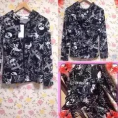 フード付きパーカー バックは クモの巣のデザイン☆