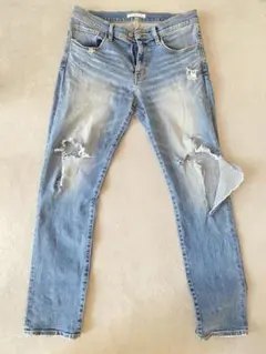 AZUL BY MOUSSY / アズール　ダメージデニムパンツ