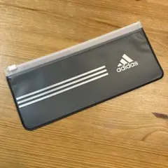 アディダス adidas クリアケース フラットポーチ ペンケース