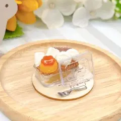 プリンのスコップケーキ ミニチュアスイーツ フェイクフード 753