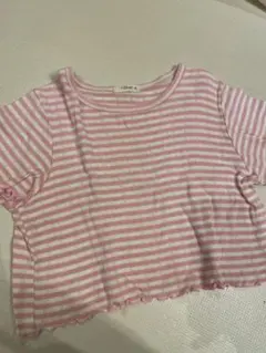韓国子供服　raker ボーダートップス　女の子服