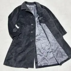 ジェイプレス　ロングコート　ステンカラー　アンゴラ カシミヤ 比翼　S グレー