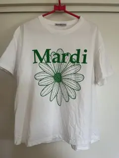 Mardi Mercredi 半袖Tシャツ ホワイト グリーン　Mサイズのサムネイル
