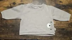 ●くま 裏起毛 ベビートレーナー 80【リユース品】