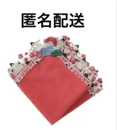 【新品未使用】近沢レース タオルハンカチ どすこい日本 和レース レッドのサムネイル