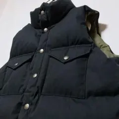 激レア 80s〜90s ノースフェイス ダウンベスト ブラック 茶タグ 移行期