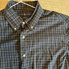 Ralph Lauren カスタムフィット 長袖シャツ ネイビー
