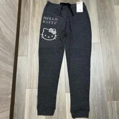 新品未使用 Hello Kitty スウェットパンツ ボーダー L