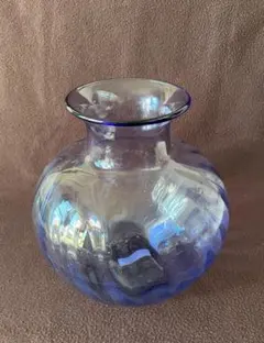 北一硝子　フラワーベース　ガラス　ブルー・グリーン・クリア 北一硝子 フラワーベース ガラス ブルー・グリーン・クリア