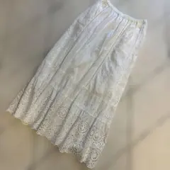 美品✨ ケティ ロングスカート ピコフリル ティアード リボン Mサイズ
