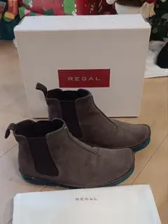 ぽ*ュ様 REGAL サイドゴアブーツ 24cm ブラウン