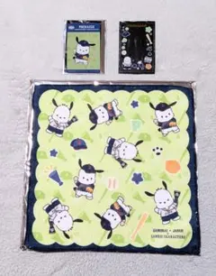 8時まで値下　タイトーくじ　サンリオ　侍ジャパン　ハンドタオル　ポチャッコ