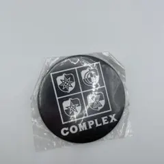 COMPLEX コンプレックス 缶バッジ ブラック ロゴ 希少 グッズ ツアー