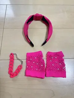 はやかほ様専用　ダンス小物　ネオンピンク　ネオンカラー　アクセサリー