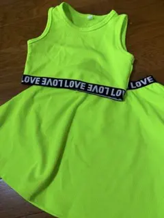翌日発送❣️ ネオンイエロー セットアップ 6Y ギャル