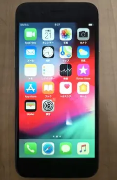 iPhone 6 スペースグレー バッテリー100%