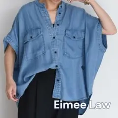 最安値　Eimee Law テンセルデニム ドロップショルダーシャツのサムネイル