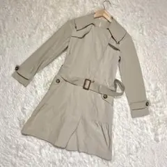 『OVER TWENTY』（7S）ベージュ/トレンチコート/ポケットあり/長袖