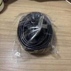 黒レザーベルト メタルバックル付き