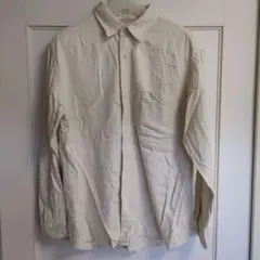 値下げ■UNIQLOフランネルシャツ無地　美品