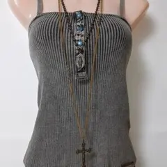 【Y2K・グランジ】クロス＆マリアメダイネックレス