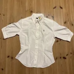 Ralph Lauren ホワイトポロシャツ 155/84A