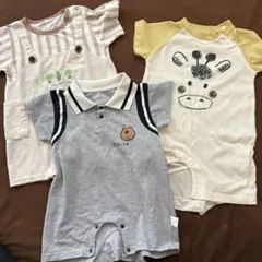 ベビーロンパース3点セット　80サイズ