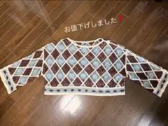 LBC レース編み クロップドニットのサムネイル