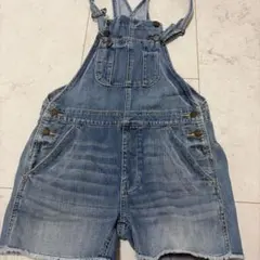 デニム ショートサロペット オーバーオールのサムネイル