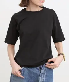 <新品未使用>アパルトモン　ブラック/半袖シャツ L'Appartement(アパルトモン) 23SSBeautiful T-SH半袖Tシャツ