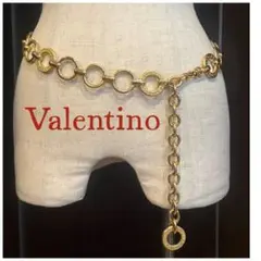 【美品】VALENTINO ヴァレンチノ　Vロゴチェーンベルト シルバー 美品】VALENTINO ヴァレンチノ Vロゴチェーンベルト シルバー - メルカリ