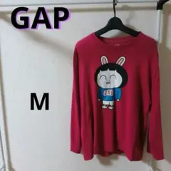 美品 GAP ピンク レッド 長袖 トレーナー キャラクター レディース M
