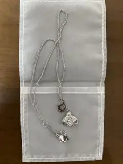 Dior シルバー BEEチャーム ネックレス