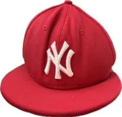 赤 ニューヨーク・ヤンキース 59FIFTY キャップ
