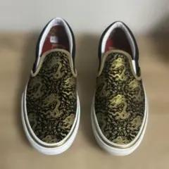 未使用級】VANS ヴァンズ スリッポン スニーカー 龍 ドラゴン 26cm 
