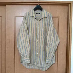 メンズ　ストライプ　シャツ　L 【美品】のサムネイル