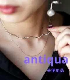antiqua　アンティカ　２連ネックレス チェーン ゴールド