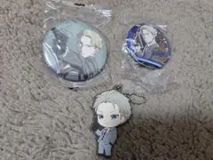 スパイファミリー ロイド 缶バッジとキーホルダー3点セット