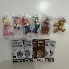 スーパーマリオ めじるしアクセサリー マリオ ピーチ ルイージ 6個セット