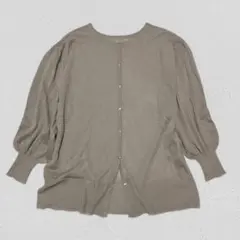 sm2 サマンサモスモス♡クルーネックカーディガン　オーバーサイズ　羽織り　F