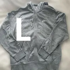 Nike グレー ジップアップ パーカー L
