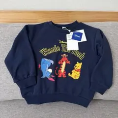 新品未使用タグ付き　Disney 刺繍　プーさん　アプレレクール　綿100%