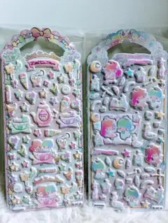 キキララ　マシュマロシール　ぷくぷくシール　2枚セット