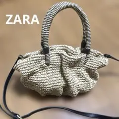 ZARA ブレイデットミニバケットバッグ
