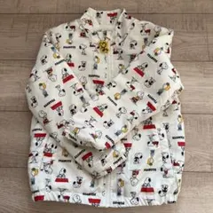 子供用 130 スヌーピー プリント アウター フリース 美品