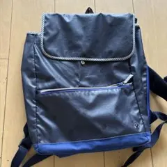 ファミリア 通学通塾バッグ　リュック　紺色　ドット柄 リュック